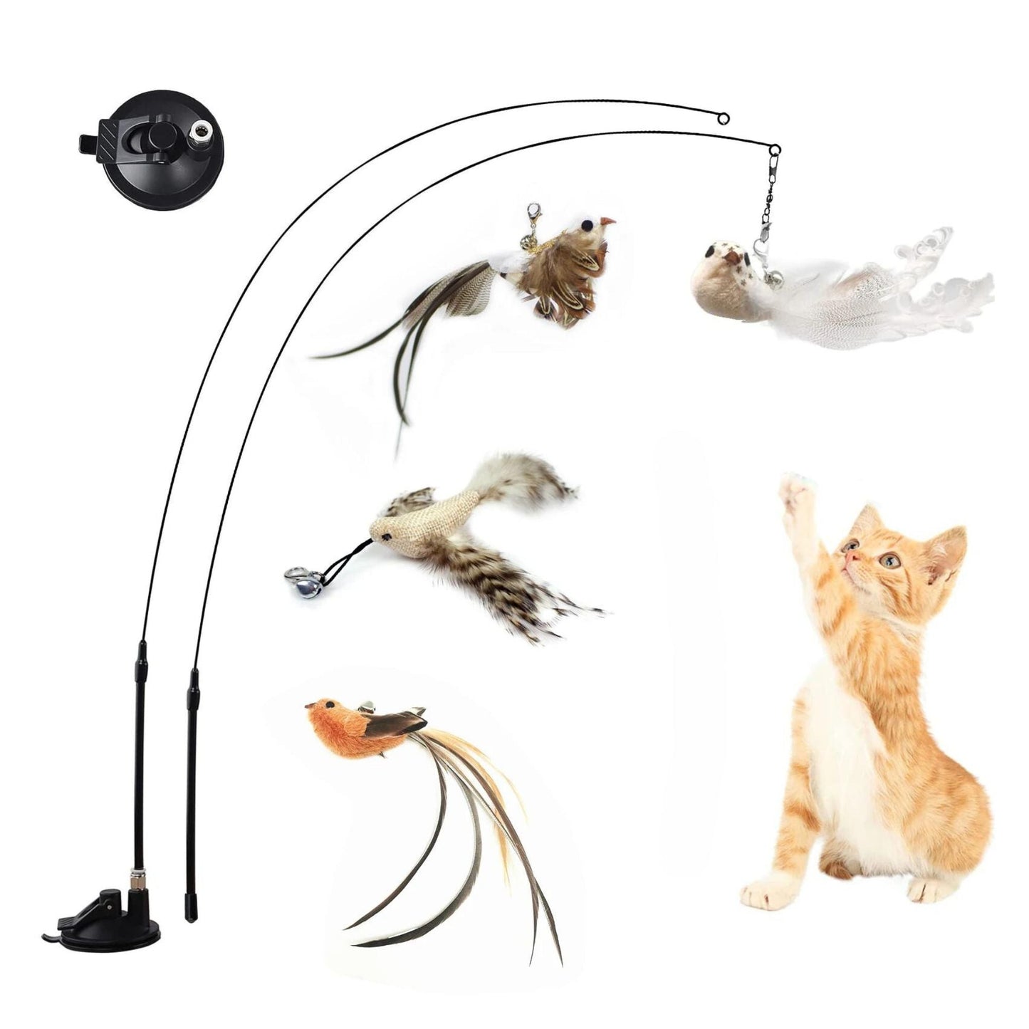 Interactive Cat Feather Toy
